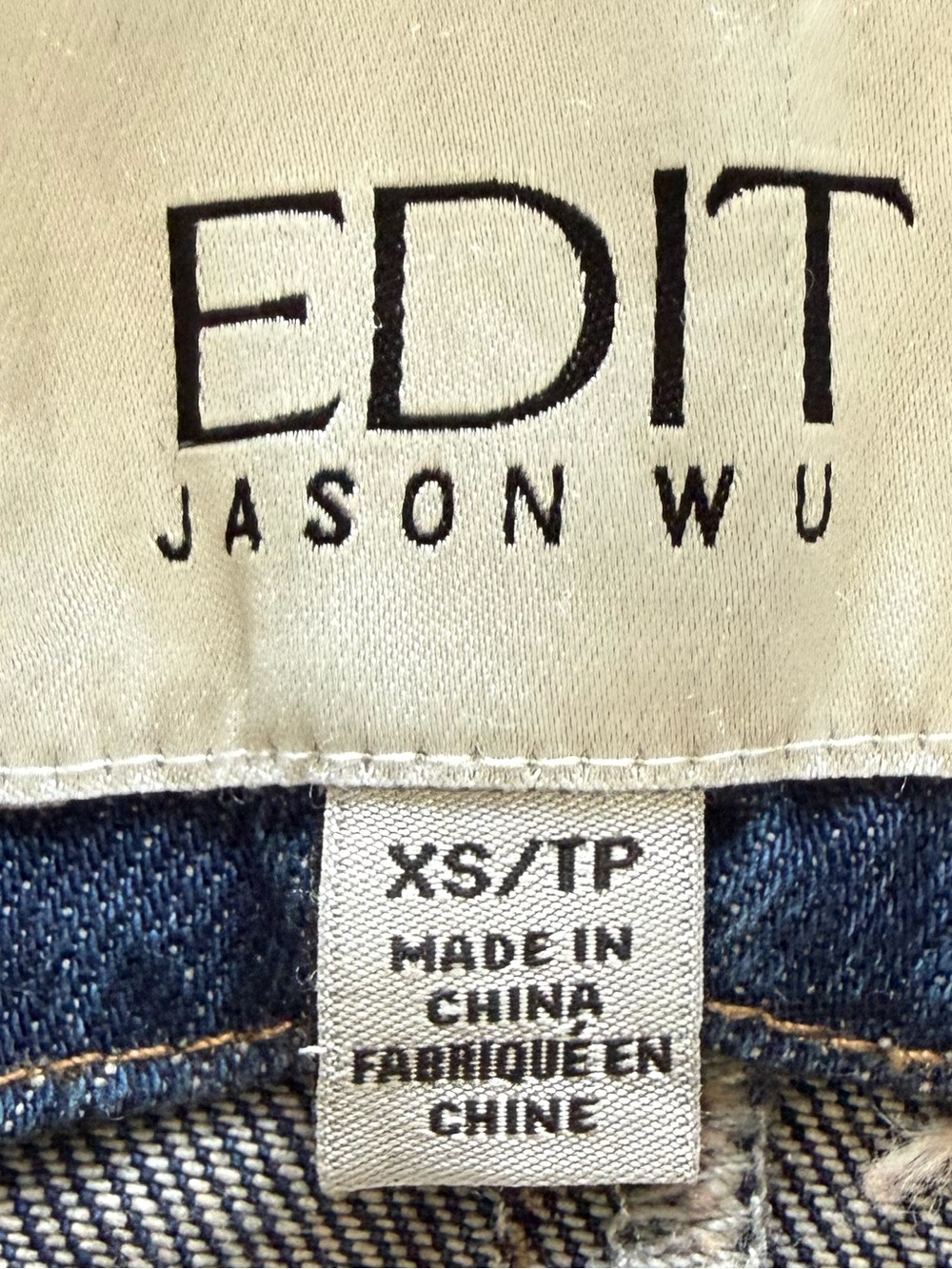 Edit Jason Wu Structured Cropped Denim Vest 100% Recycled Cotton Size XSmall - Picture 7 of 12